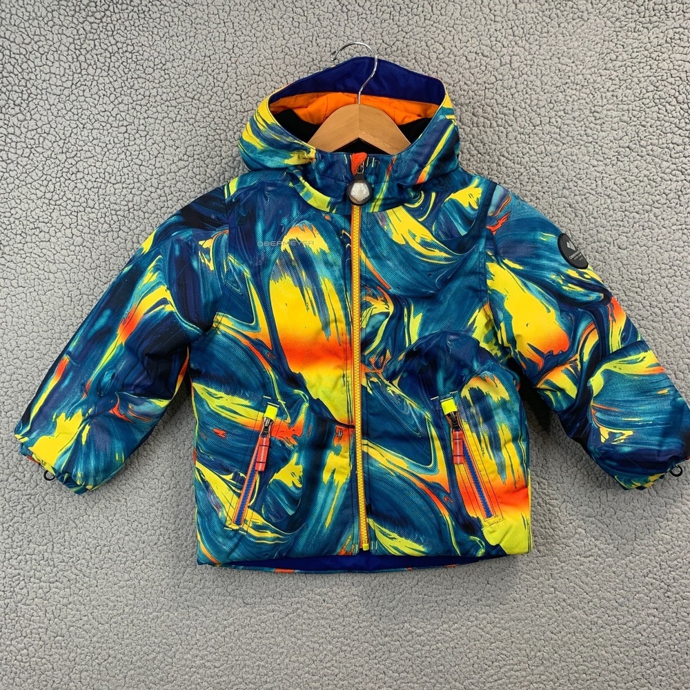 Obermeyer Kid's Ashor Insulated Snow Jacket, Toddler Size 5, Sun Rays Print
